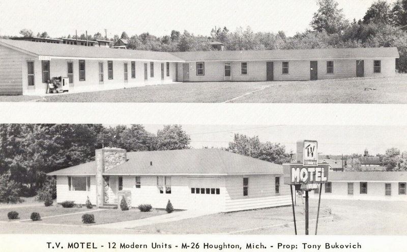 Tonys TV Motel - Old Postcard (newer photo)